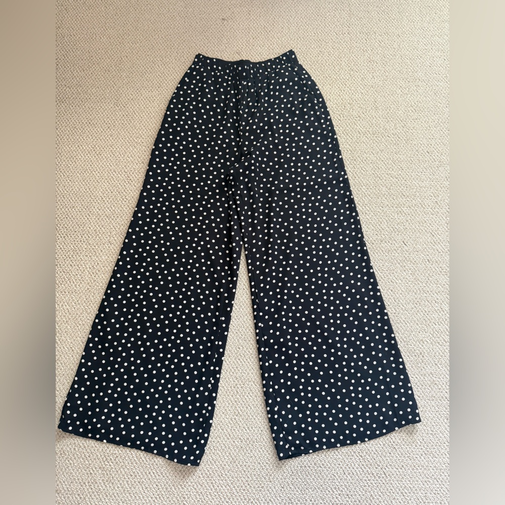 Express Black and White Polka Dot Pants